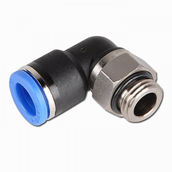 Winkelfitting 90° mit 1/4" Außengewinde für zöllige Schläuche