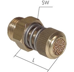 Drosselschalldämpfer 1/8"